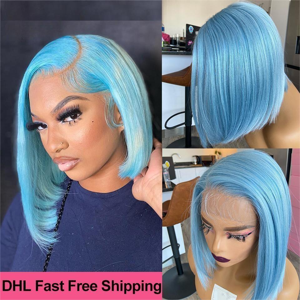 Short Pixie Cut Wig Human Hair Cheap - Peluca corta y lisa, estilo bob,
