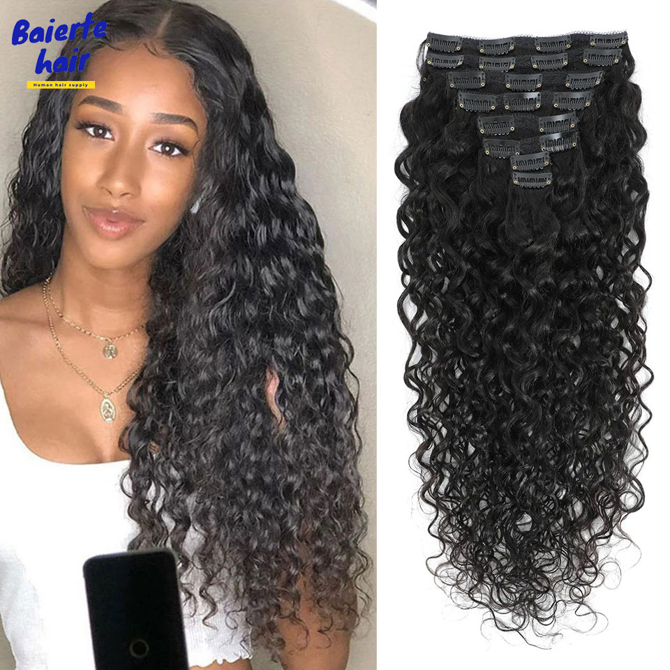 Seamless Clip In Hair Extensions Human Hair - Extensiones de Cabello Humano con Clip,