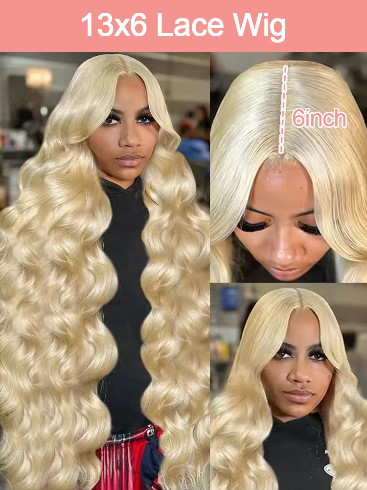 Pelucas de cabello humano con  - 613 Blonde Body Wave Lace Front Wig reseña y precio