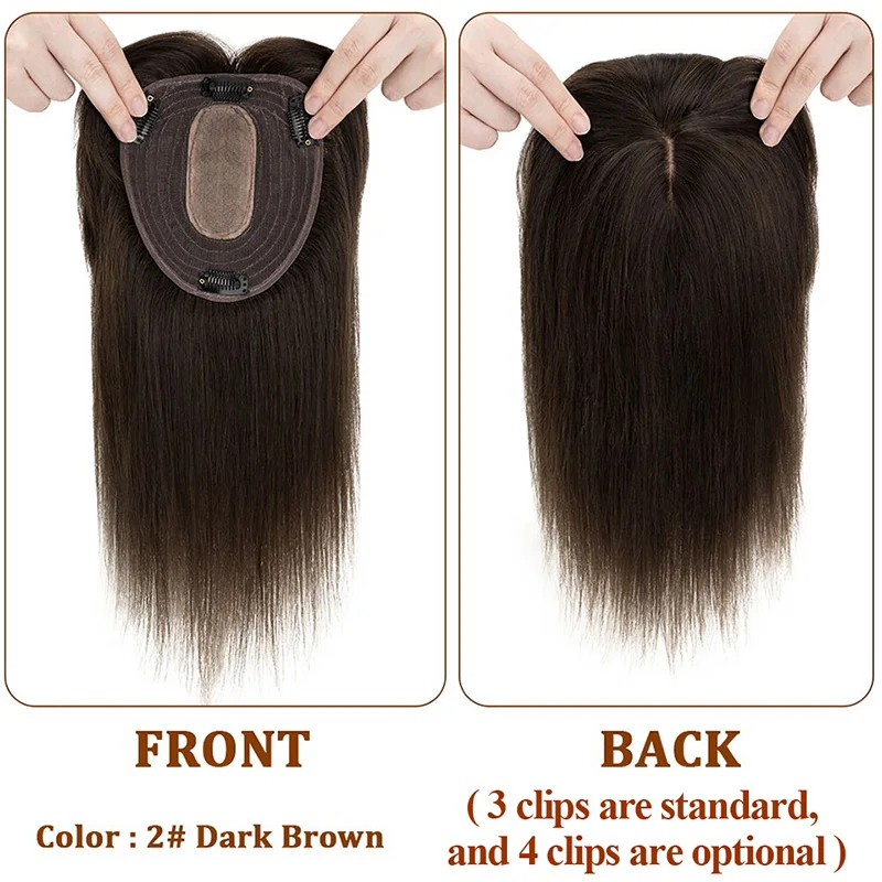 Base de seda superior para muj - Seamless Clip In Hair Extensions Human Hair reseña y precio