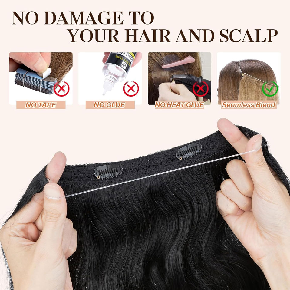 Extensiones de cabello humano  - Invisible Tape In Extensions Real Hair reseña y precio