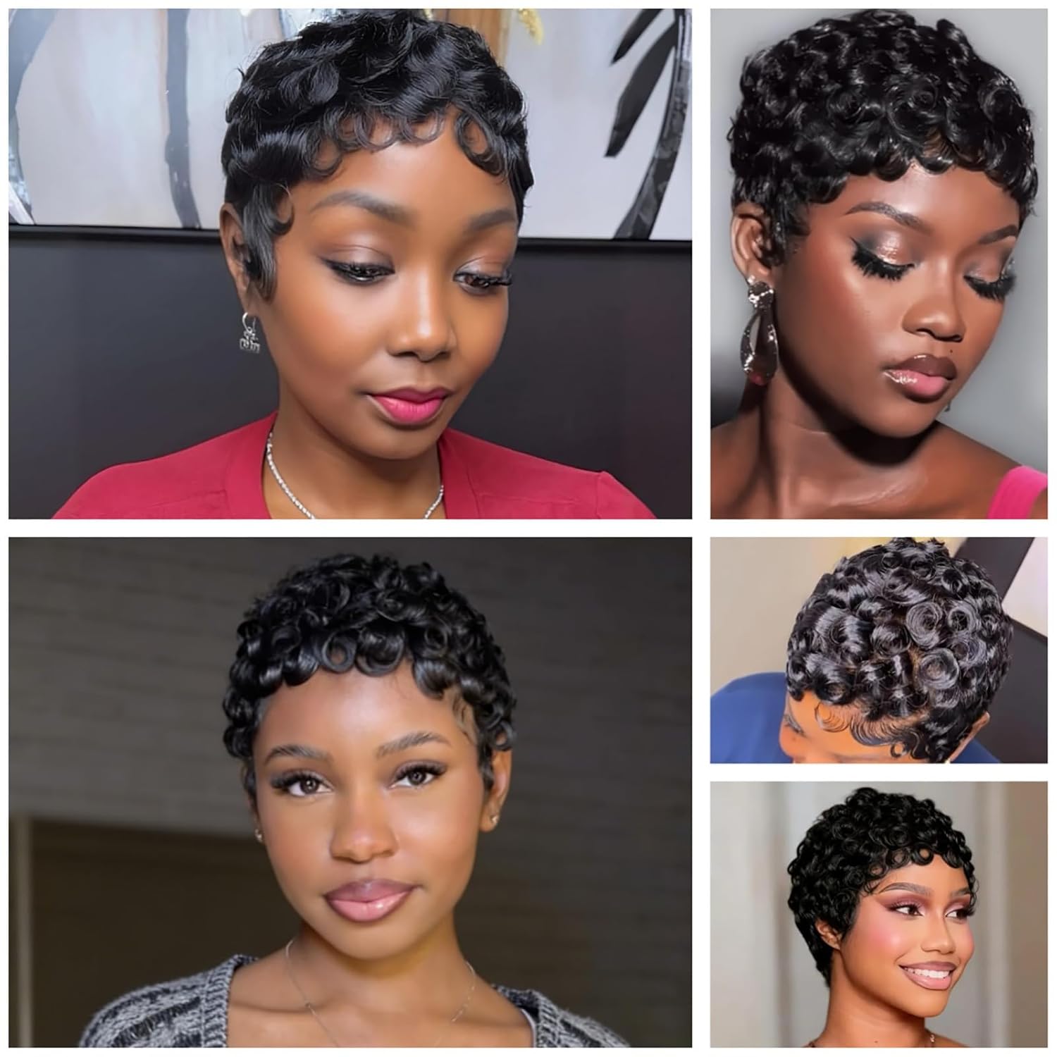 Peluca de cabello humano rizad - Pre Parted 13X4 Lace Front Bob Wig reseña y precio