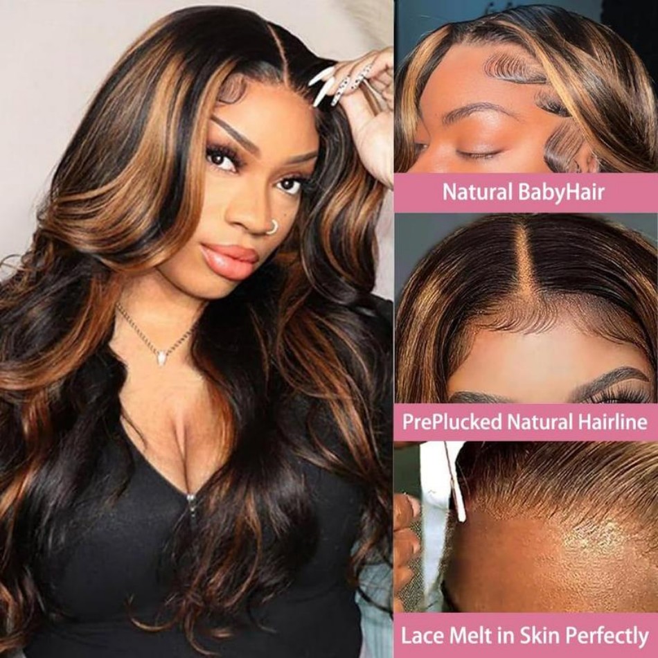 Pelucas de cabello humano ondu - Hd Lace Frontal Wig Human Hair Pre Plucked reseña y precio