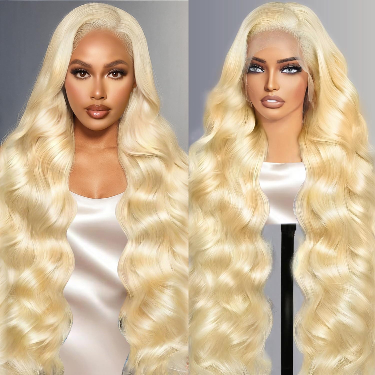 Peluca frontal de encaje 13x4  - 613 Blonde Body Wave Lace Front Wig reseña y precio