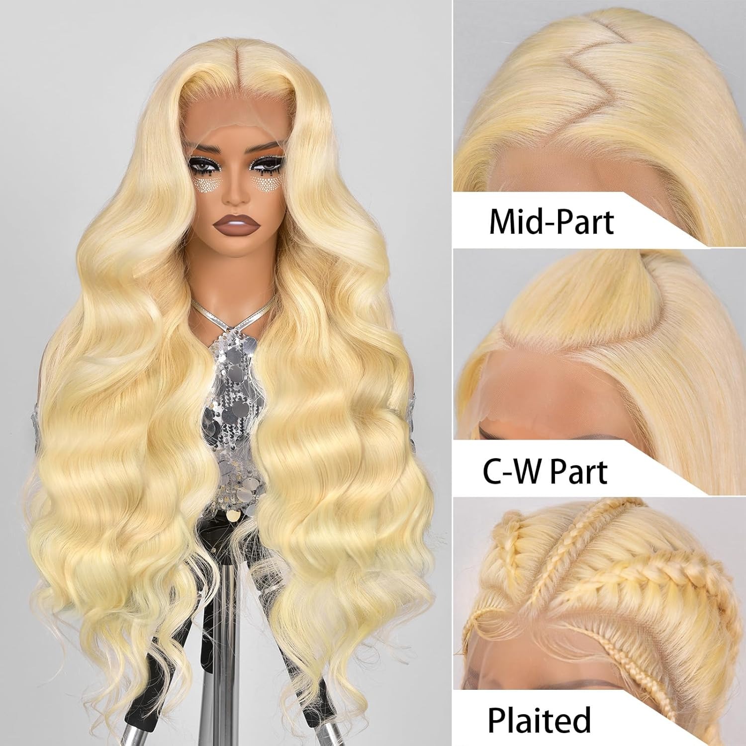 Peluca frontal de encaje 13x4  - 613 Blonde Body Wave Lace Front Wig reseña y precio