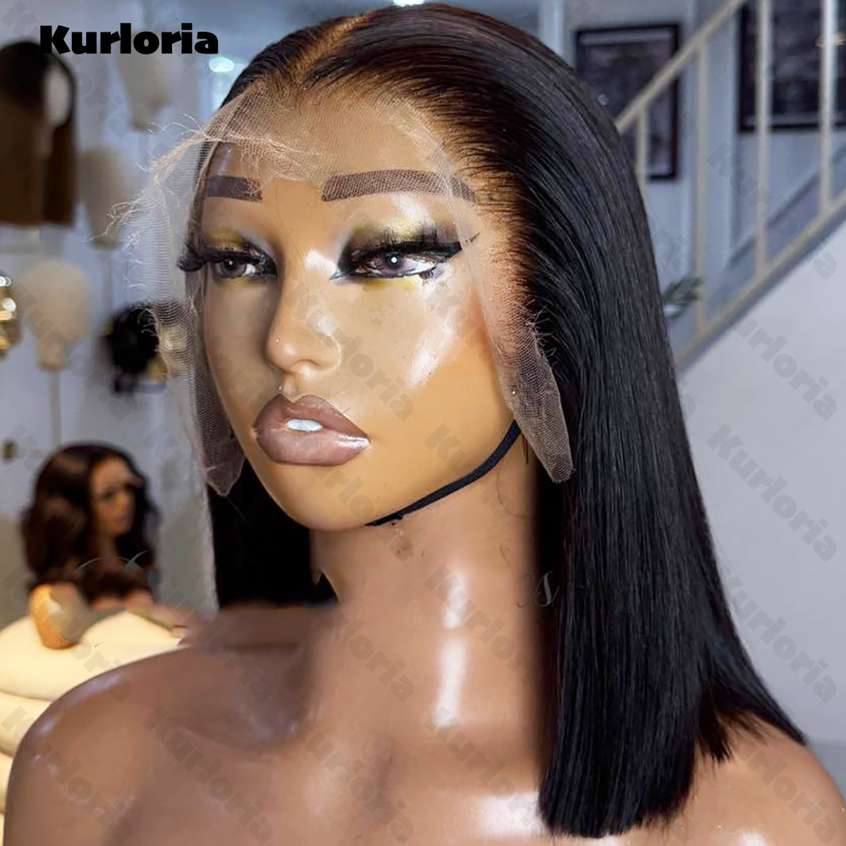 Peluca Bob Liso Natural Negra  - Glueless Wear And Go Human Hair Wig reseña y precio