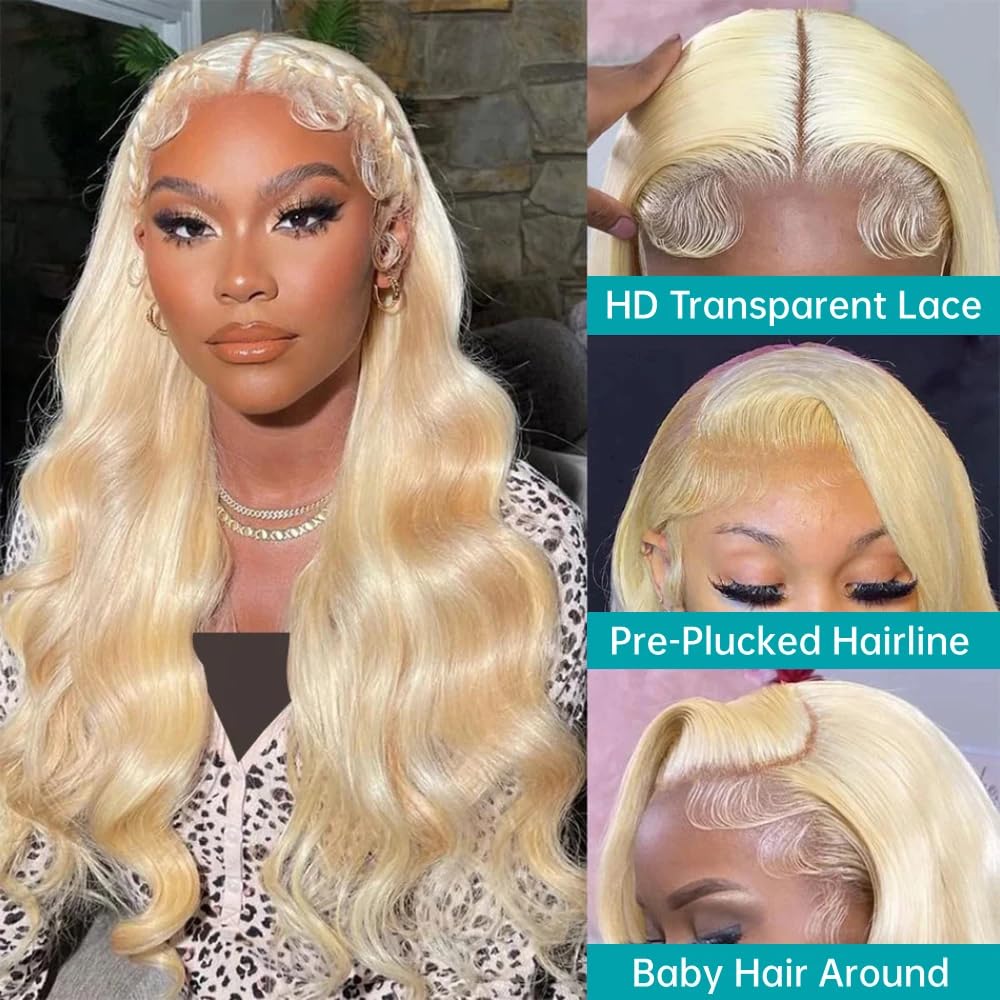 Pelucas con frente de encaje d - 613 Blonde Body Wave Lace Front Wig reseña y precio