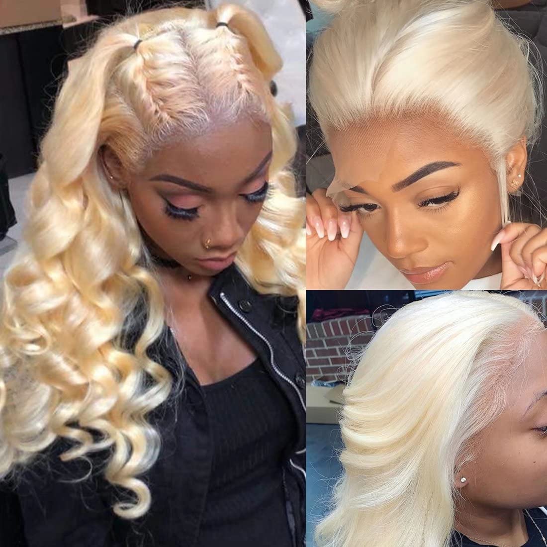 Pelucas con frente de encaje d - 613 Blonde Body Wave Lace Front Wig reseña y precio
