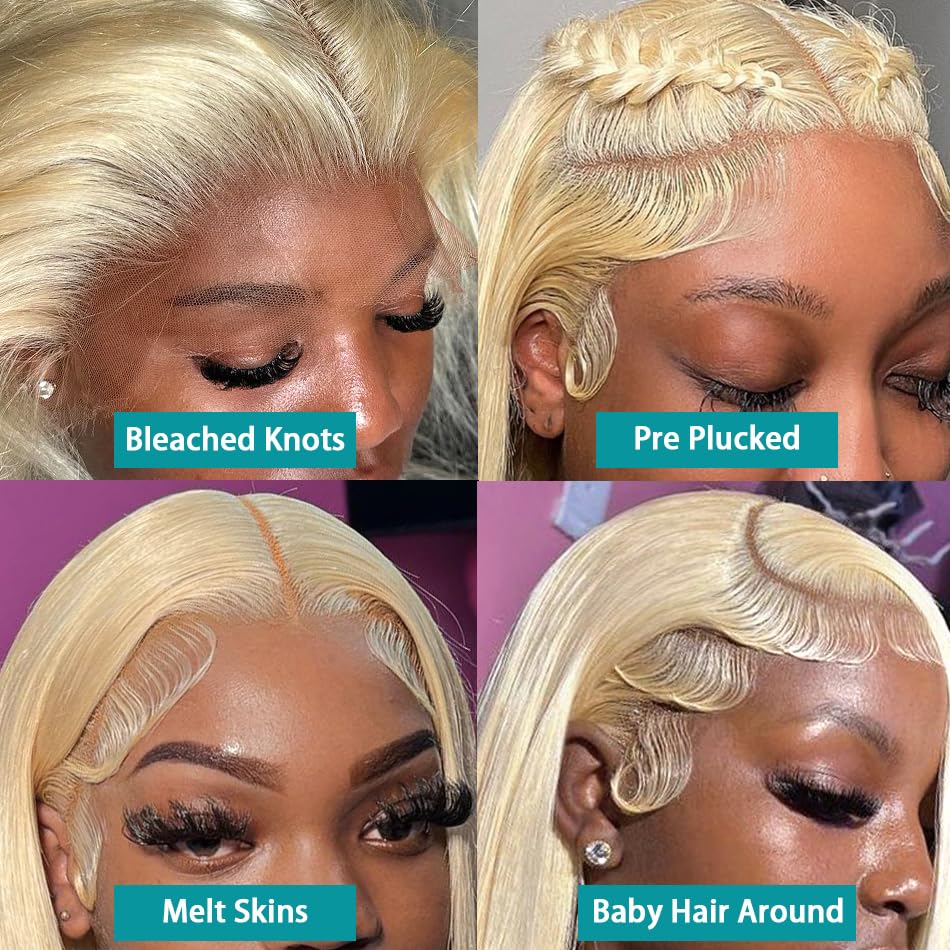 Pelucas con frente de encaje d - 613 Blonde Body Wave Lace Front Wig reseña y precio