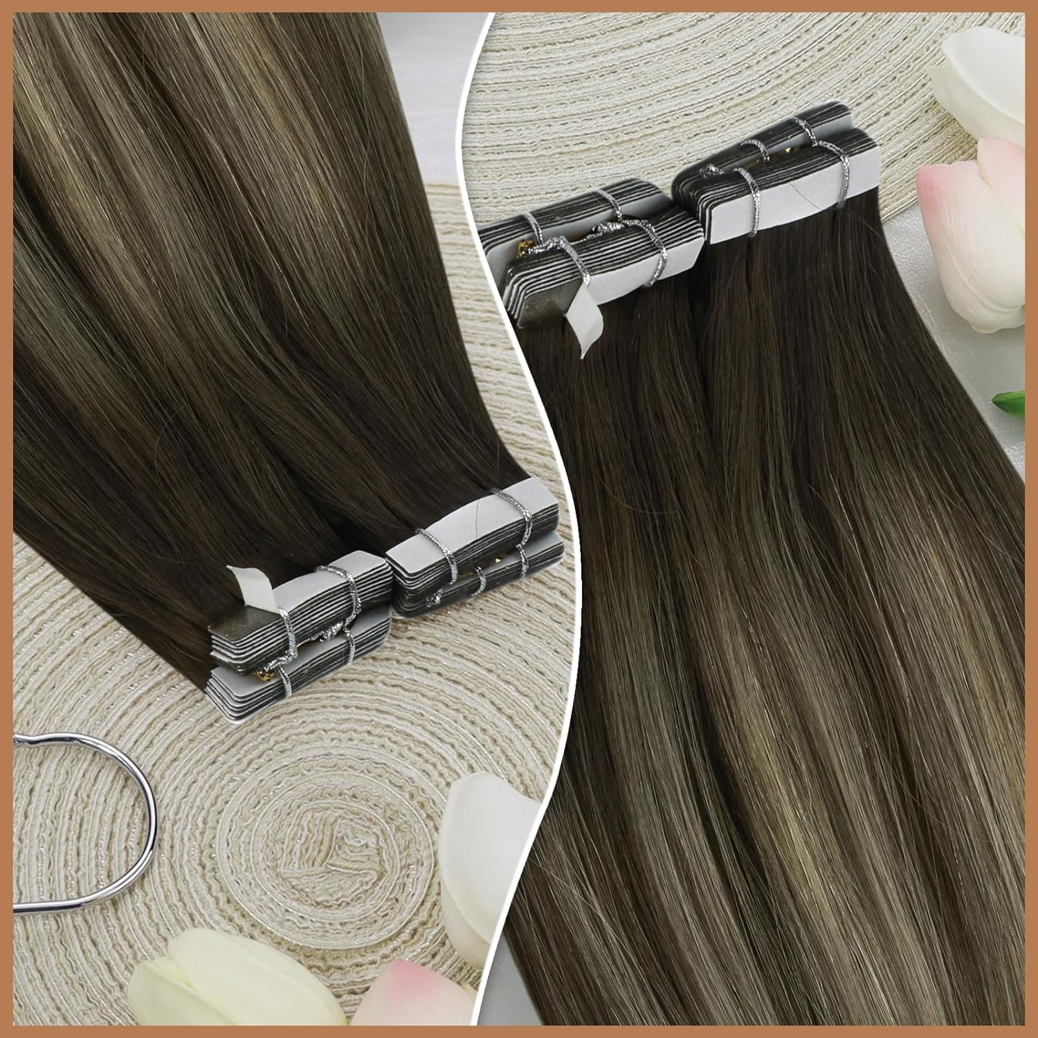 Extensiones de Cabello Adhesiv - Invisible Tape In Extensions Real Hair reseña y precio