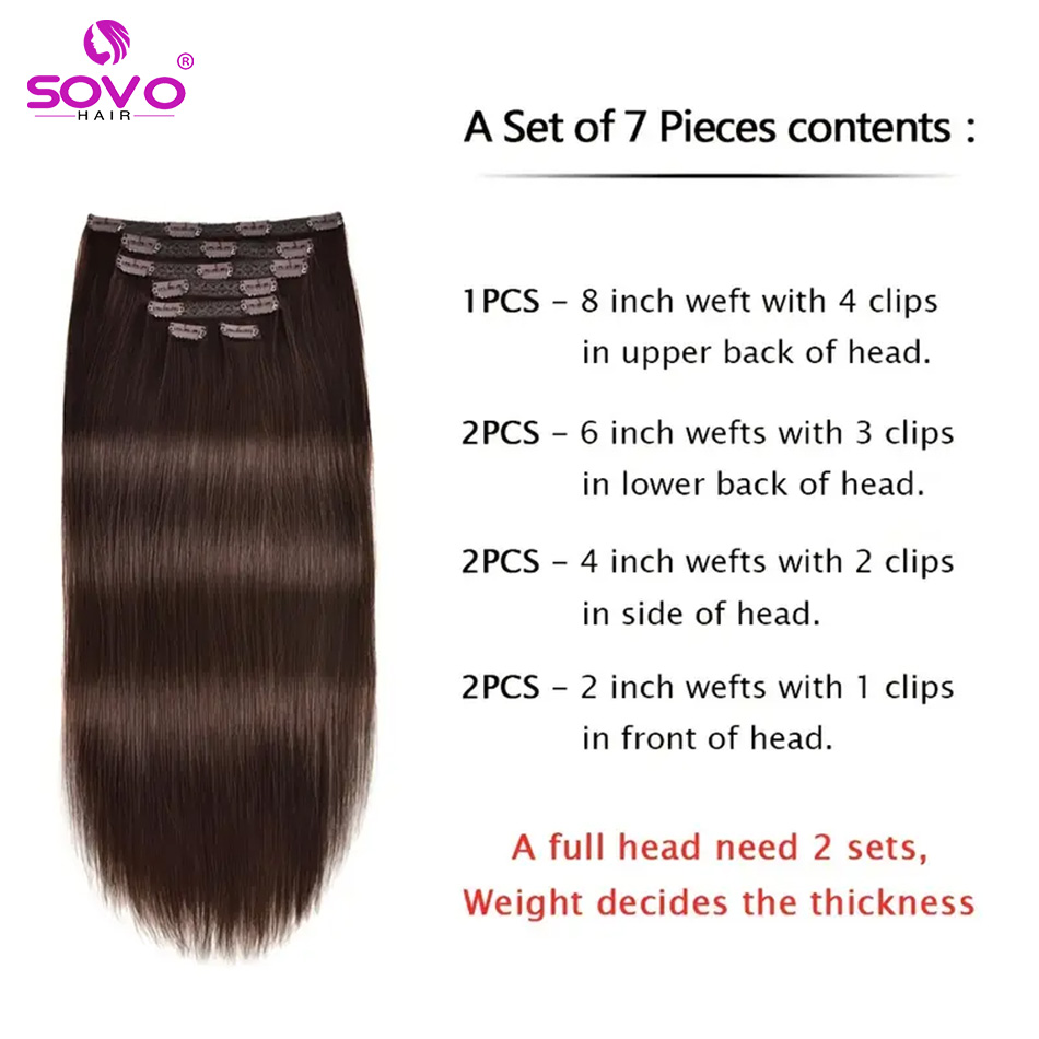 Extensiones de cabello con cli - Seamless Clip In Hair Extensions Human Hair reseña y precio