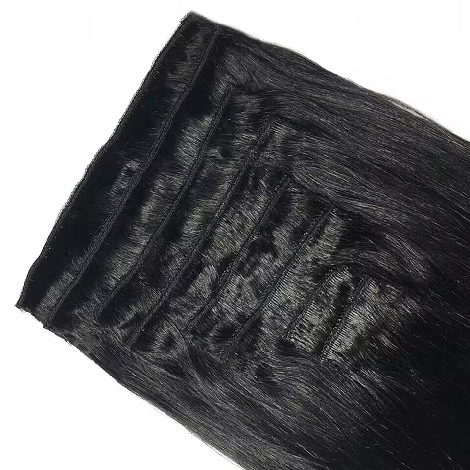 Extensiones de cabello con cli - Seamless Clip In Hair Extensions Human Hair reseña y precio