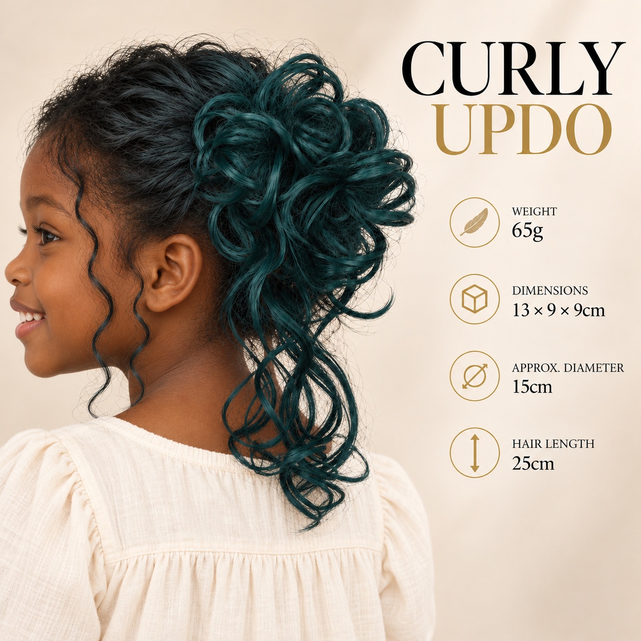 Postizo de pelo rizado con pin - Claw Clip Messy Bun Hair Piece reseña y precio